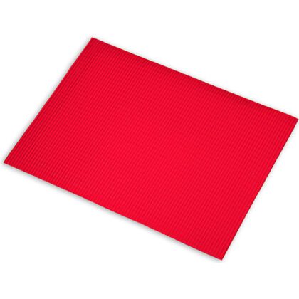 PAPEL CORRUGADO MICRO 77X54CM ROJO