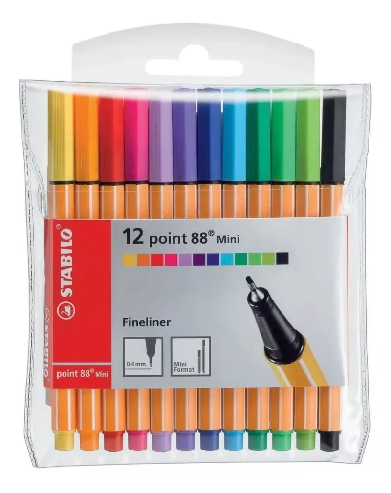 ROTULADOR STABILO POINT 88 MINI COL CON 12