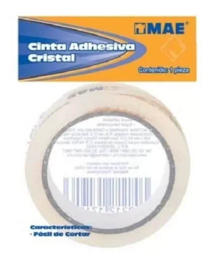 CINTA ADHESIVA MAE CRISTAL 18MMX65MT