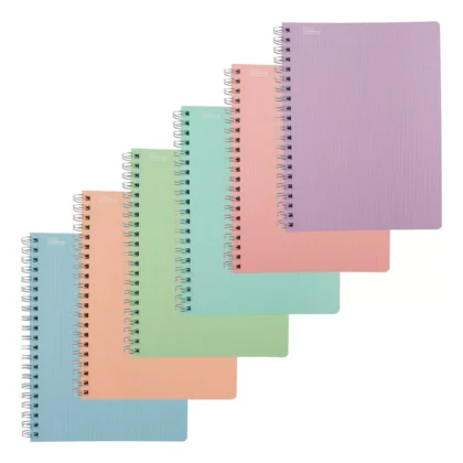 CUADERNO PROFESIONAL PRINTAFORM ARCOIRIS PASTA SEMI RIGIDA CUADRO CHICO 100 HOJAS