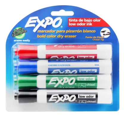 PLUMÓN PARA PIZARRON DRY EXPO FASHION CON 4