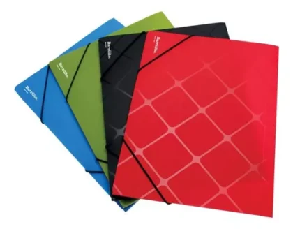 FOLDER CON LIGA BARRILITO PLASTICO TAMAÑO OFICIO