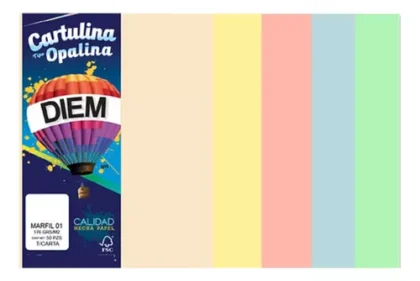 PAPEL BOND DIEM TAMAÑO CARTA COLORES PASTEL PAQUETE CON 100