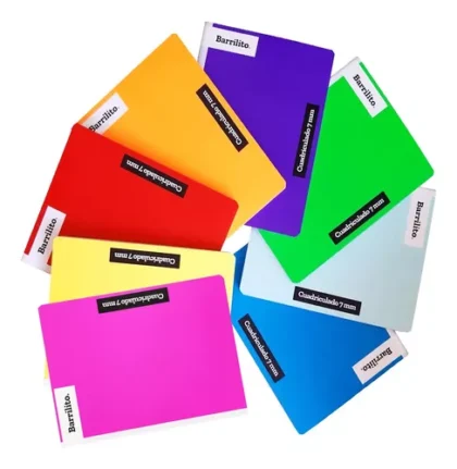 CUADERNO FORMA FRANCESA COSIDO BARRILITO CUADRO CHICO 100 HOJAS