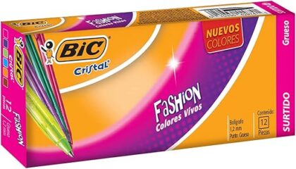 BOLIGRAFO BIC BU3 GRIP FASHION VERDE