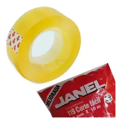 CINTA ADHESIVA JANEL 119 12MMX10MT