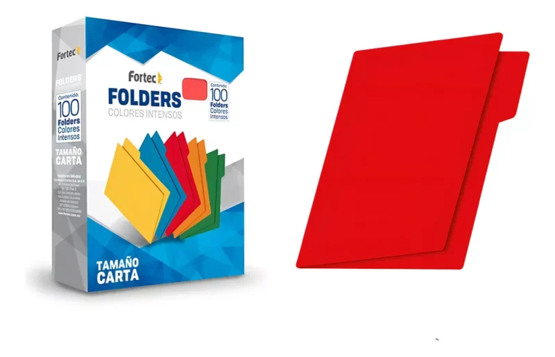 FOLDER FORTEC INTENSO CARTA ROJO