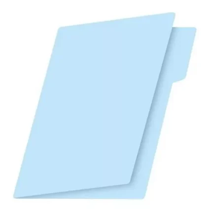 FOLDER DIEM 1/2 CEJA CARTA AZUL PASTEL