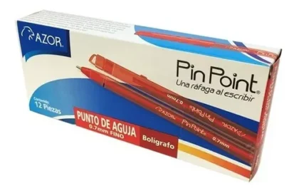 BOLIGRAFO AZOR PIN POINT 0.7MM FINO CON TR ROJO
