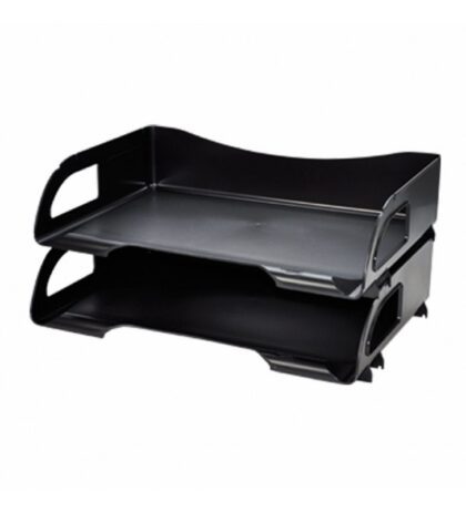 CHAROLA ACRILICO AZOR SABLON 2 NIVELES OFICIO NEGRO