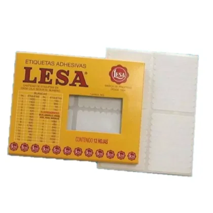 ETIQUETA LESA NO.17 51X7MM CON 600