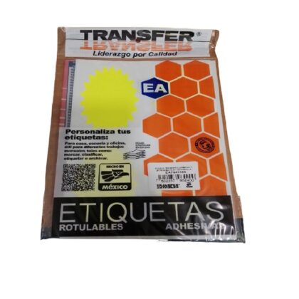 ETIQUETA TRANSFER B OFERTA AMARILLO 64X102