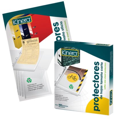 PROTECTOR HOJAS KINERA TAMAÑO OFICIO OPACO CON 50
