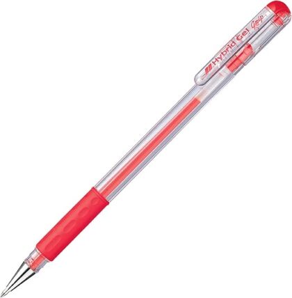 BOLIGRAFO PENTEL HYBRID DE GEL GRIP ROJO