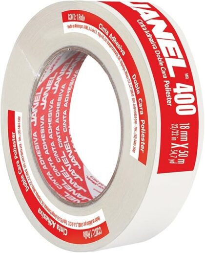 CINTA DOBLE CAPA JANEL 400 18MMX50MT