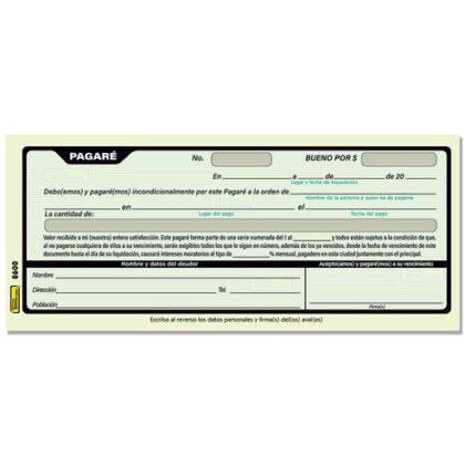 BLOCK PAGARE PRINTAFORM 9X21.5CM 50H