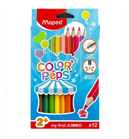 LAPICES COLORES MAPED TRIANGULAR CON 12