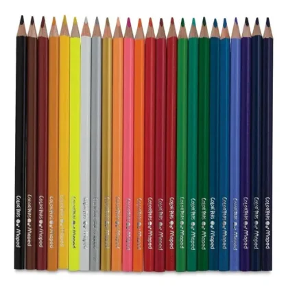 LAPICES COLORES MAPED TRIANGULAR CON 24