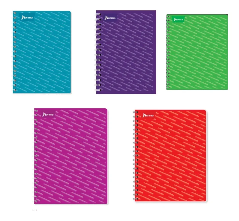 CUADERNO FRANCES CON ESPIRAL NORMA UNICO 5MM100 HOJAS