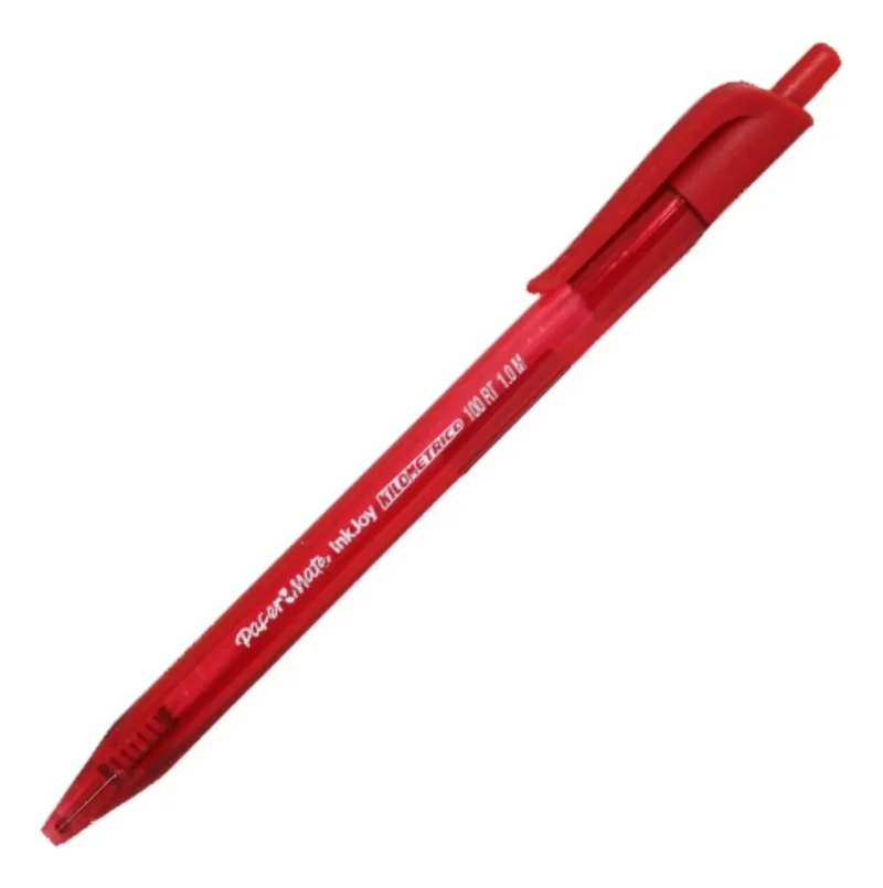 BOLÍGRAFO KILOMETRICO RETRACTILTIL PUNTA MEDIANA ROJO