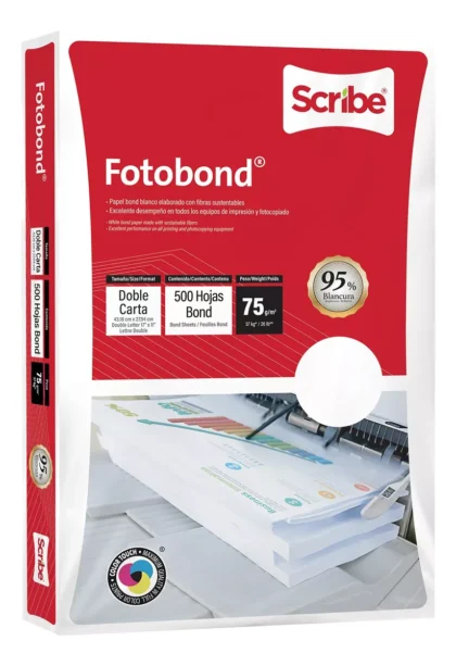 PAPEL BOND FOTOBOND DOBLE CARTA 75G 500H