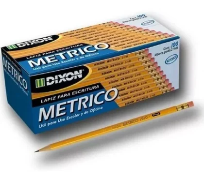 LAPIZ HEXAGONAL METRICO DIXON NO.2 AMARILLO