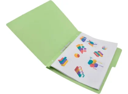 FOLDER CON BROCHE TAMAÑO CARTA PRESS IRASA VERDE CLARO