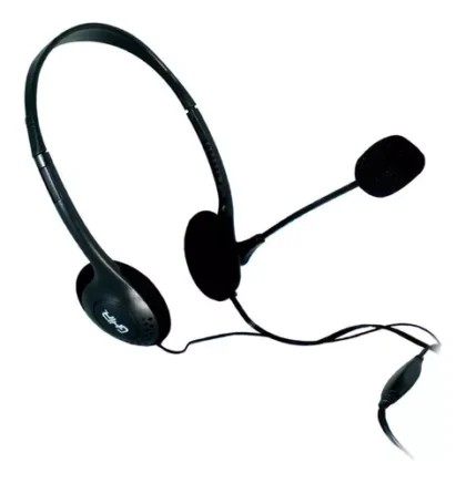 DIADEMA GHIA CON MICRÓFONO ALÁMBRICO GAC-215 NEGRO