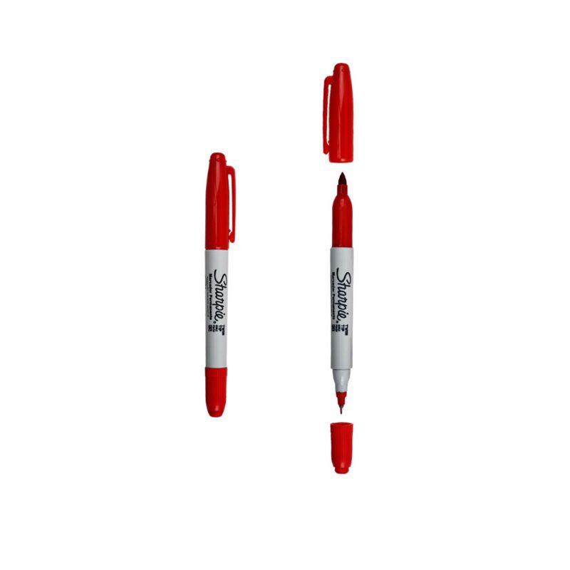 MARCADOR PERMANENTE BEROL SHARPIE DUO ROJO