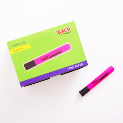 RESALTADOR BACO PLASTICO 16 ROSA (P)