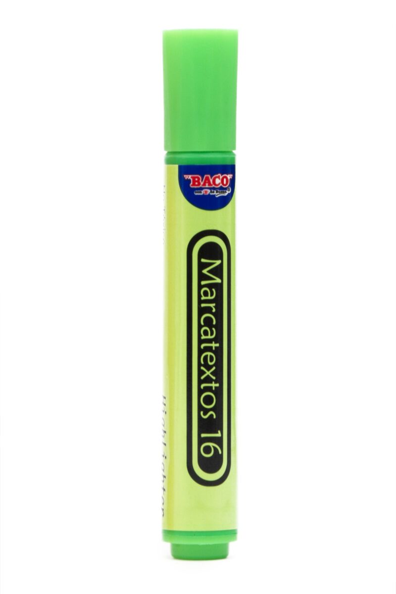RESALTADOR BACO PLASTICO 16 VERDE