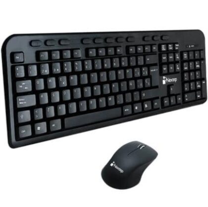 KIT TECLADO Y MOUSE  INALAMBRICO NEXTEP 415 NEGRO