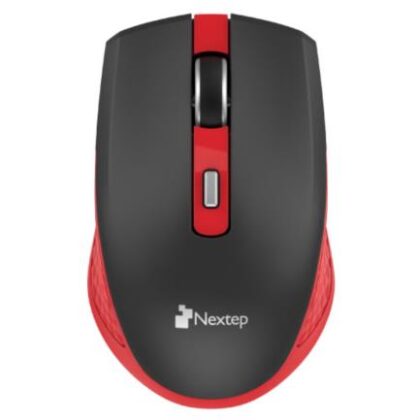 MOUSE INALAMBRICO NEXTEP RECARCABLE 413NR NEGRO CON ROJO
