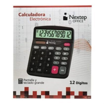 CALCULADORA NEXTEP ESCRITORIO 12 DIGITOS NE-189