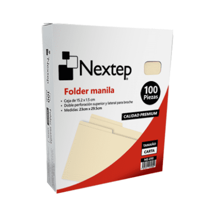 FOLDER NEXTEP 1/2 CEJA CARTA CREMA