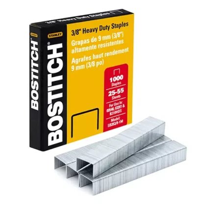 GRAPAS 3/8 CAJA STANLEY BOSTITCH CON 1,000 GRAPAS