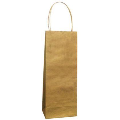 BOLSA PARA REGALO CALTOM KRAFT NATURAL BOTELLER