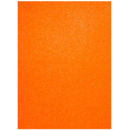 FOAMY TAMAÑO CARTA CON DIAMANTINA PASCUA NARANJA