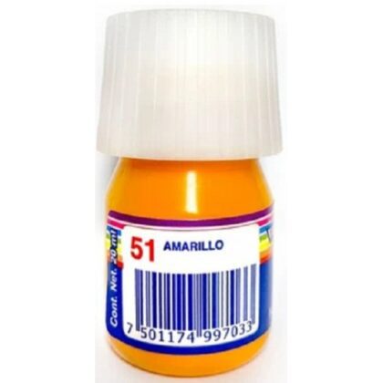 PINTURA CARTEL BACO 25ML 51 AMARILLO MEDIO