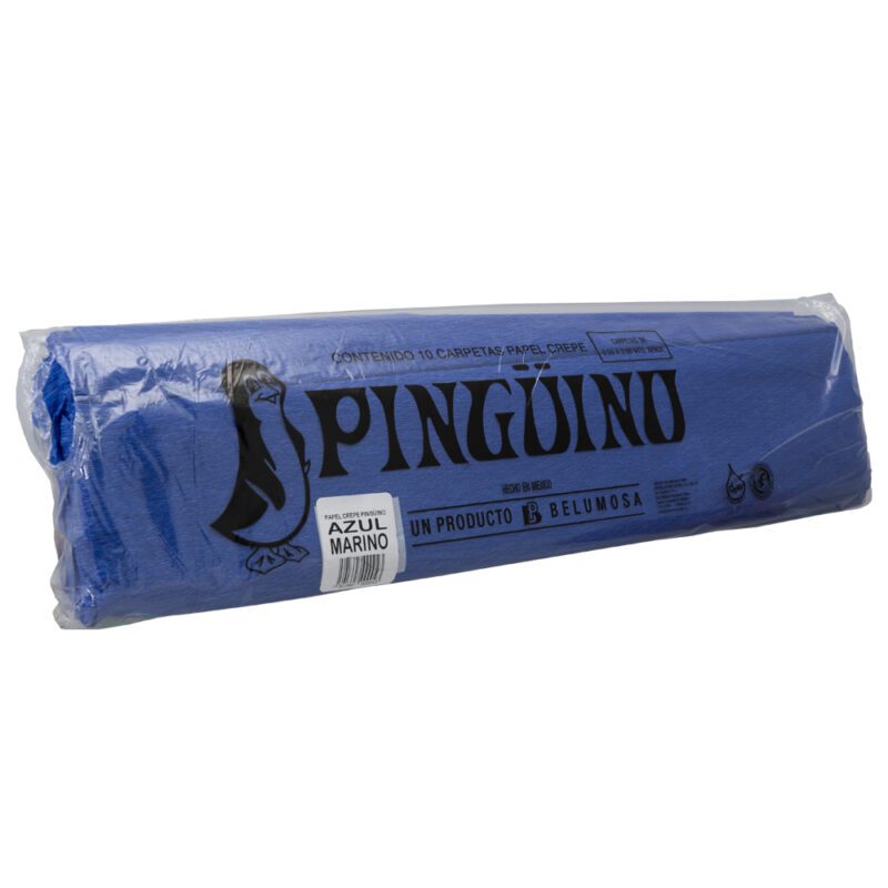 PAPEL CREPE PINGUINO 50CMX2MT AZ MARIN