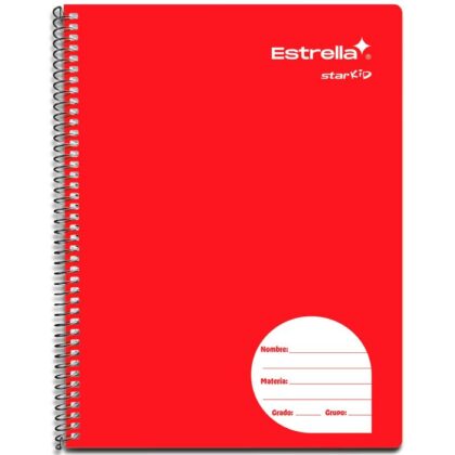 CUADERNO PROFESIONAL ESTRELLA KID BLANCO 100 HOJAS
