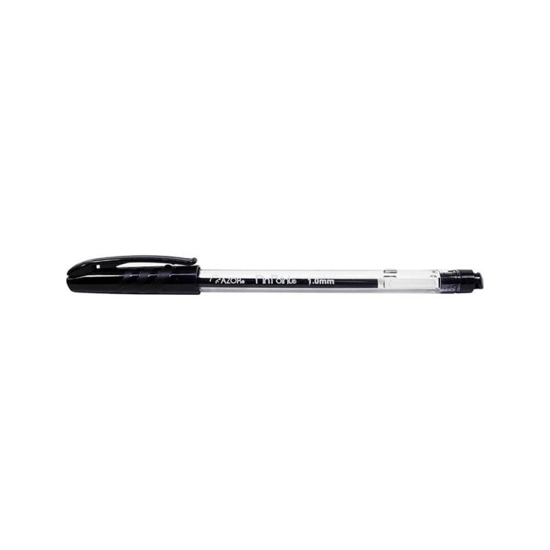 BOLÍGRAFO AZOR PIN POINT 1.0MM MEDIANO NEGRO