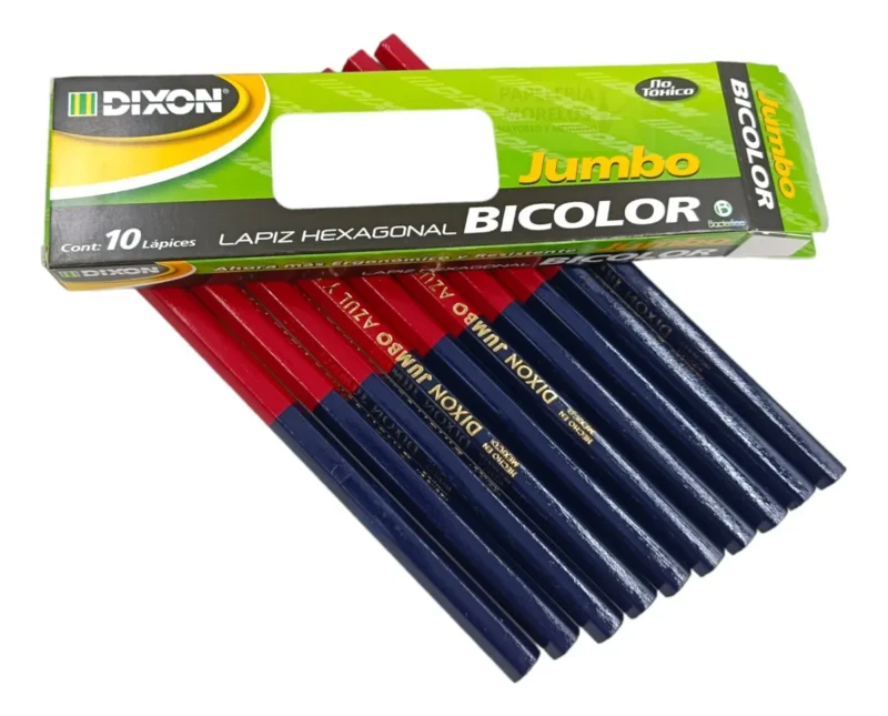 LAPIZ BICOLOR HEXAGONAL DIXON JUMBO