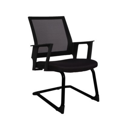 SILLÓN OPERATIV EDAR DENNY TRINEO CON BRAZOS NEGRO